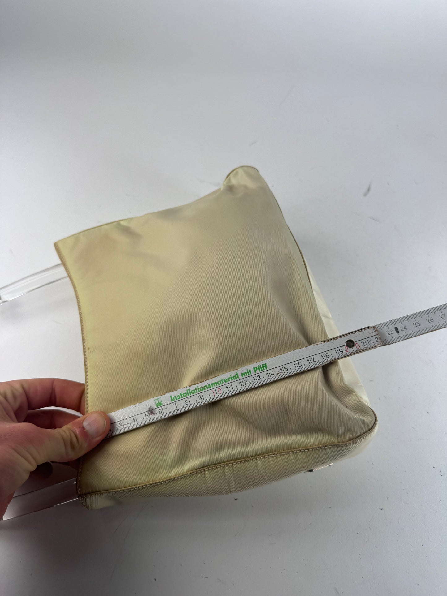 Vintage Prada Polyester Handbag White / Cream