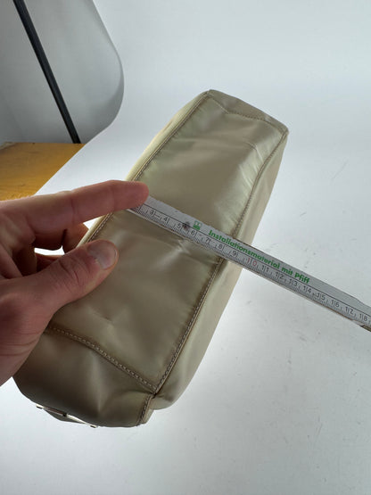 Vintage Prada Polyester Handbag White / Cream