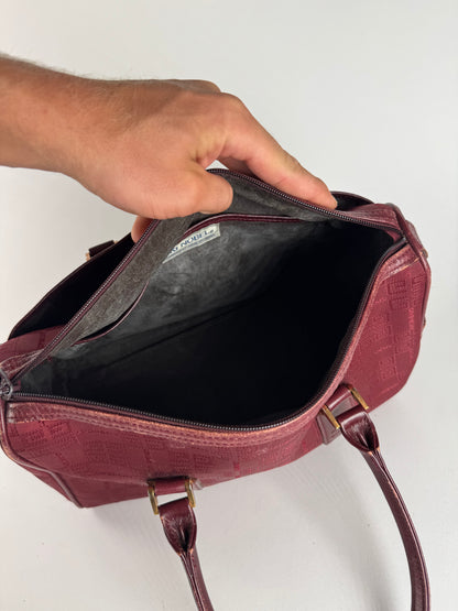 Sac vintage Givenchy Mini Boston bordeaux