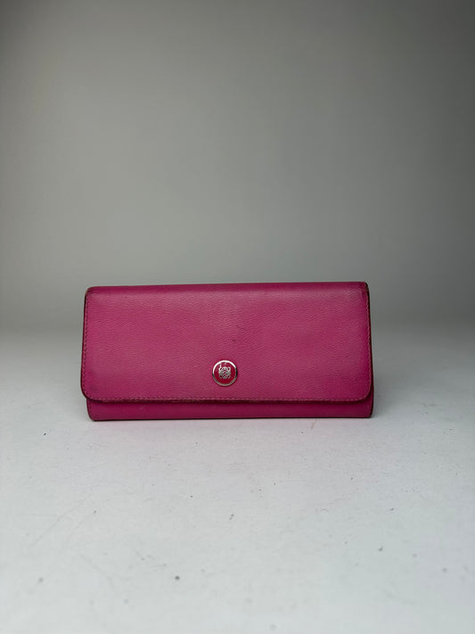 Vintage Loewe Madrid Leather Long Wallet Purple