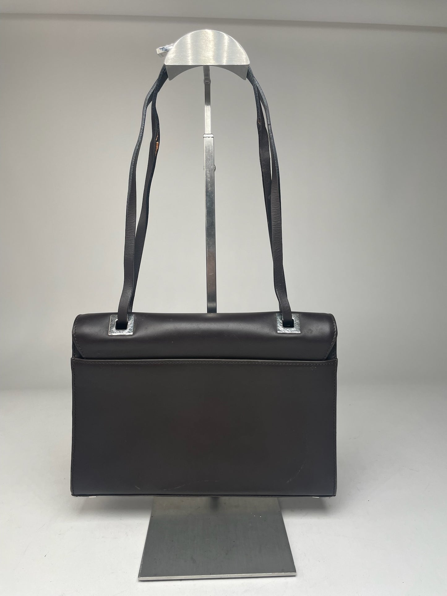 Vintage Gucci Leather Bag dark brown