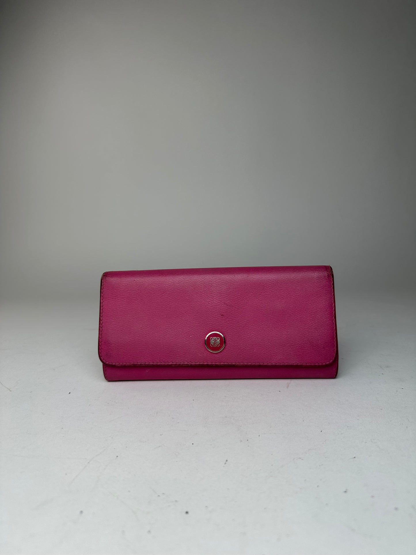 Vintage Loewe Madrid Leather Long Wallet Purple