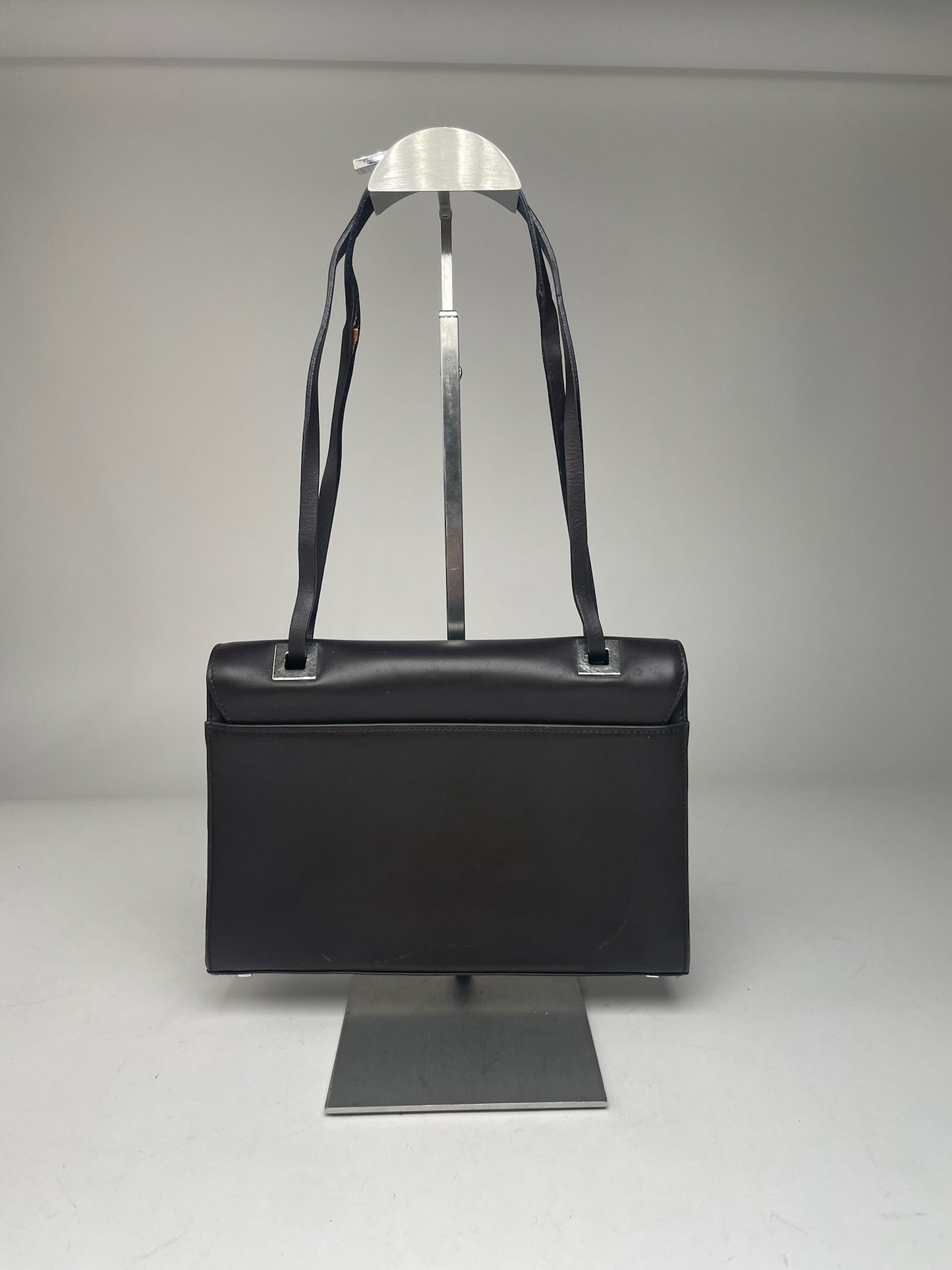 Vintage Gucci Leather Bag dark brown