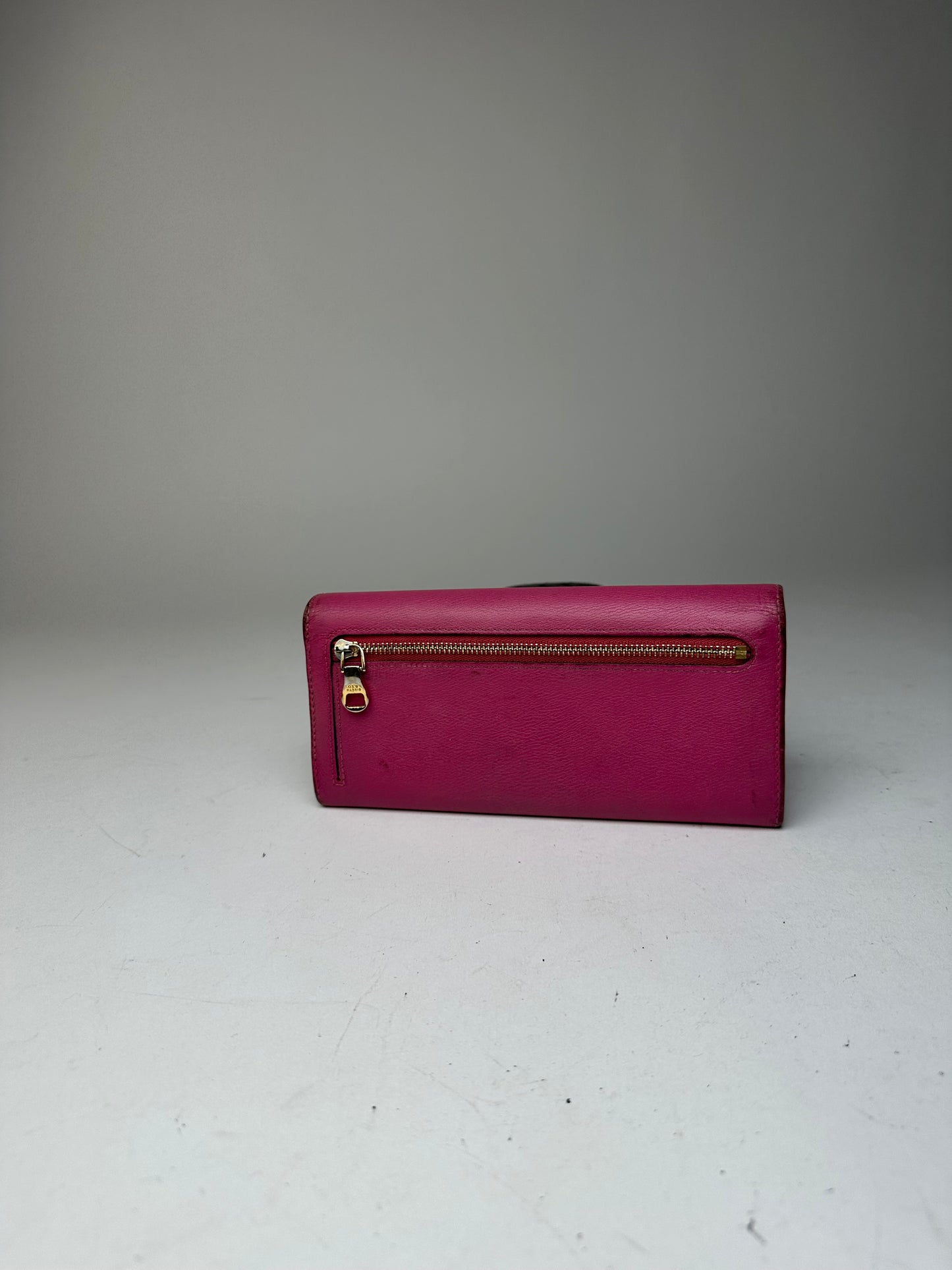 Vintage Loewe Madrid Leather Long Wallet Purple