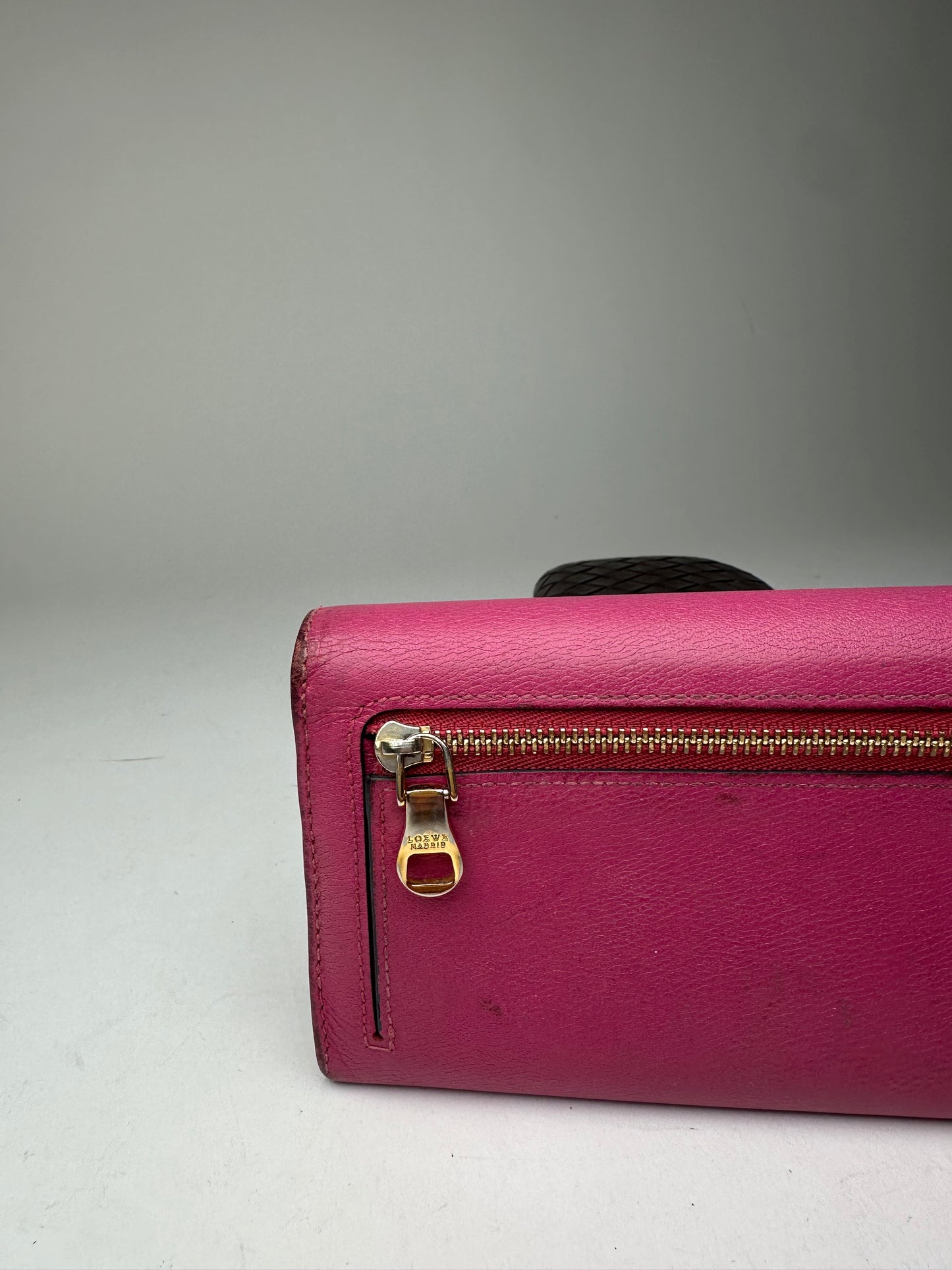 Vintage Loewe Madrid Leather Long Wallet Purple