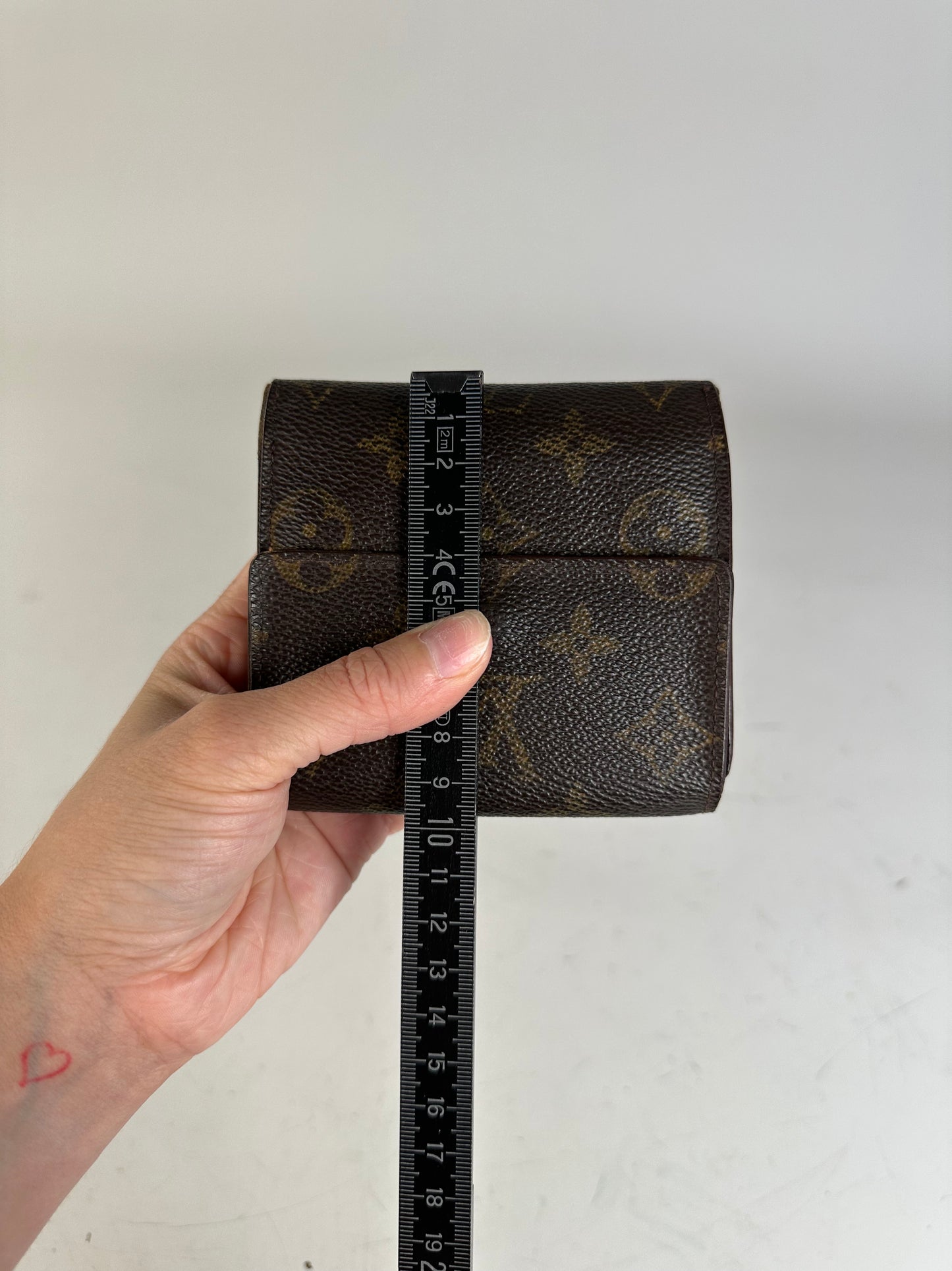 Vintage Louis Vuitton Monogram Canvas Wallet Brown Gold