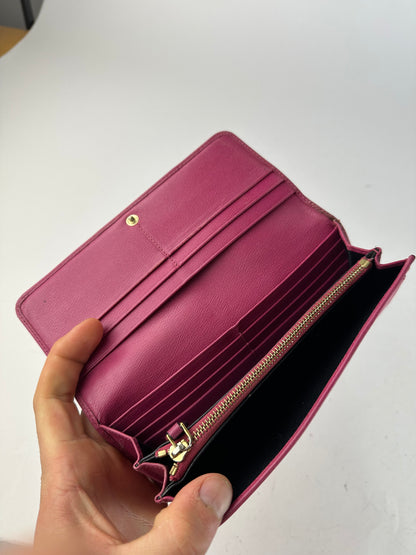 Vintage Loewe Madrid Leather Long Wallet Purple