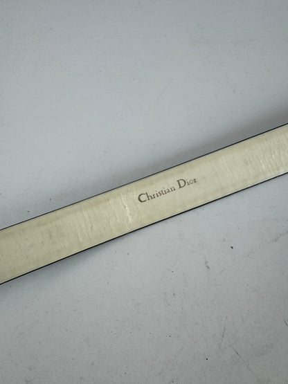 Vintage Dior Leather Belt Black