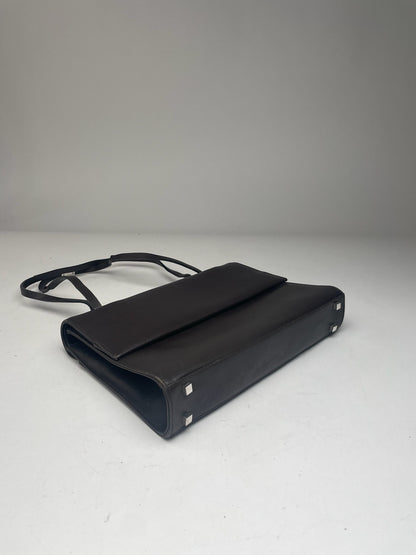 Vintage Gucci Leather Bag dark brown