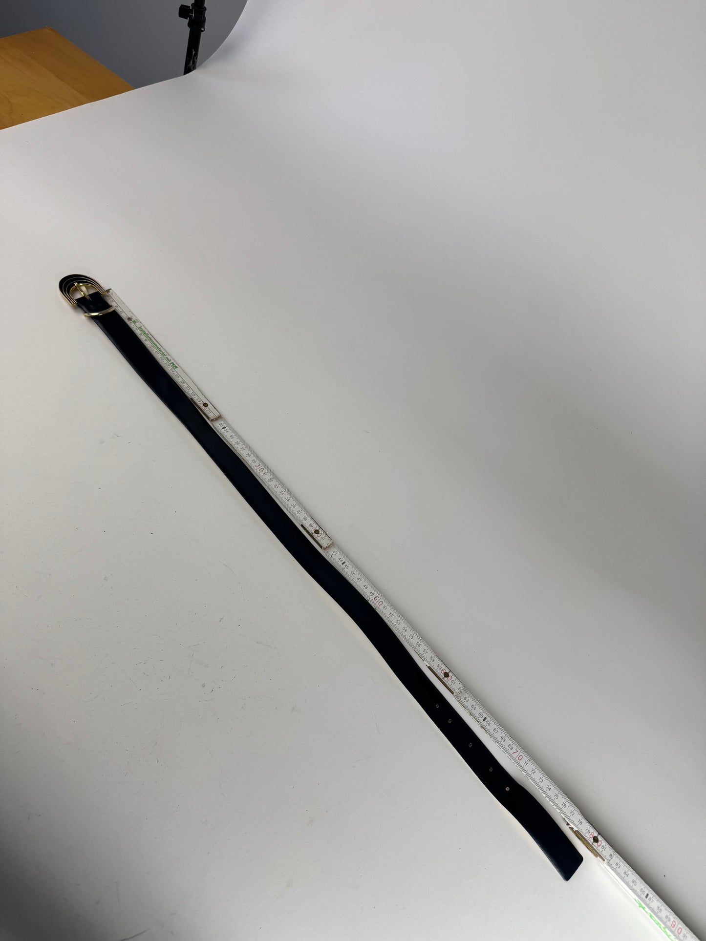 Vintage Dior Leather Belt Black