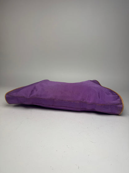 Vintage Fendi Roma Canvas Leather Tote Bag