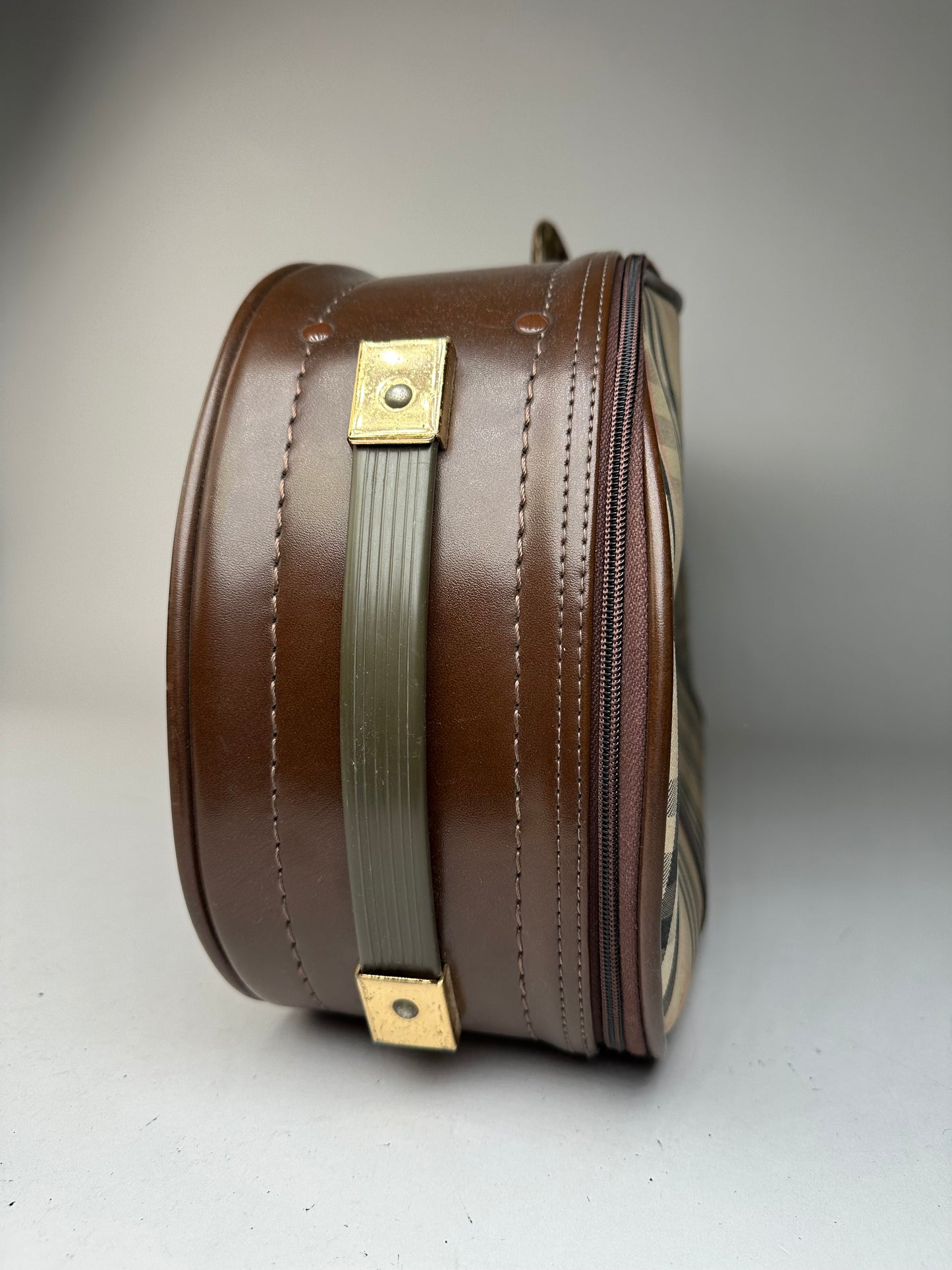 Vintage Burberry Nova Check Travel Bag Beige Brown Black