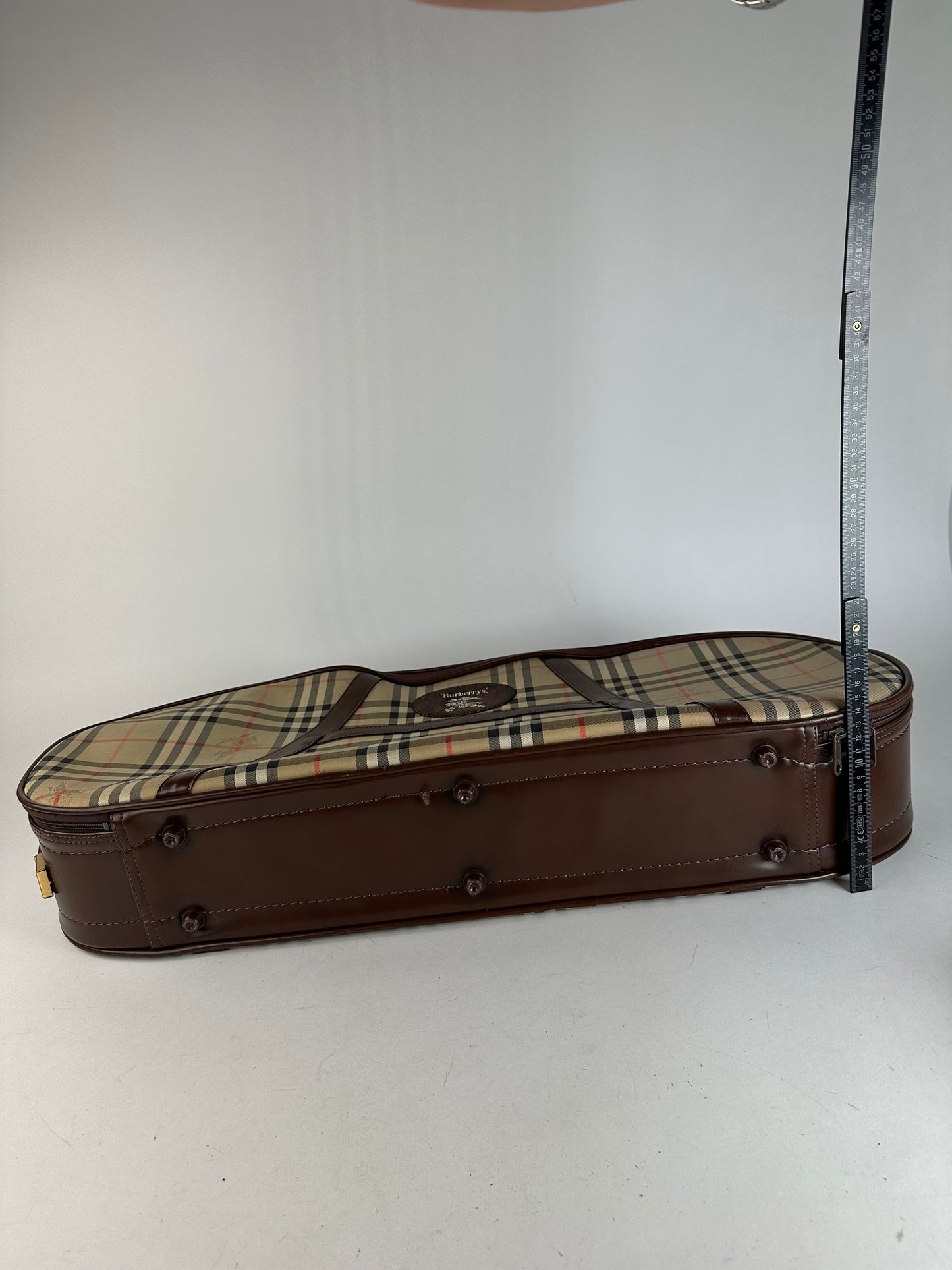 Vintage Burberry Nova Check Travel Bag Beige Brown Black
