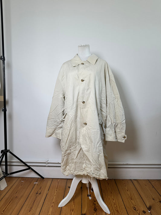 Vintage Yves Saint Laurent Men's Nylon Coat Cream L