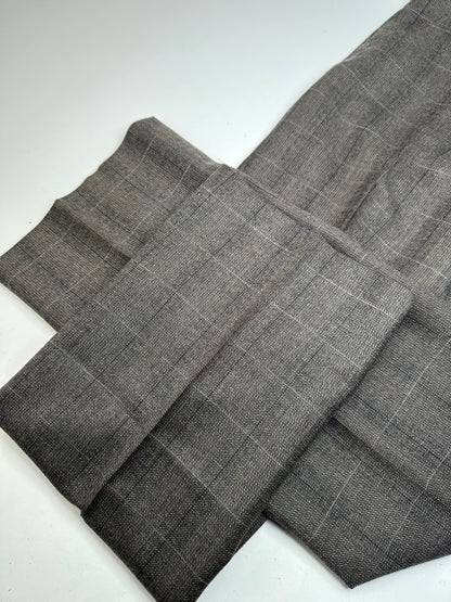 Vintage Dior Checked Wool Pants Anthracite