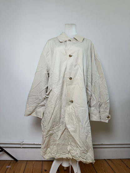Vintage Yves Saint Laurent Men's Nylon Coat Cream L