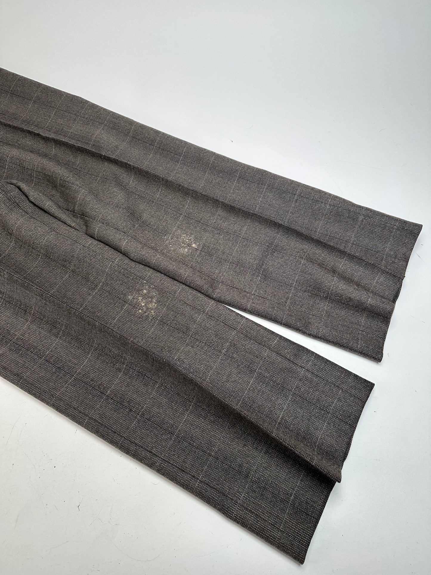 Vintage Dior Checked Wool Pants Anthracite