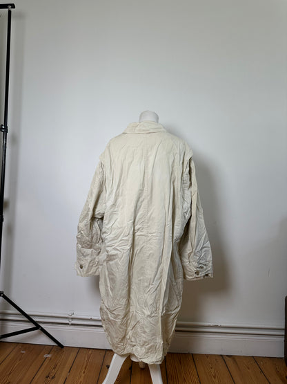 Vintage Yves Saint Laurent Men's Nylon Coat Cream L