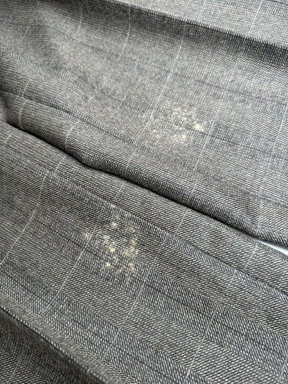 Vintage Dior Checked Wool Pants Anthracite