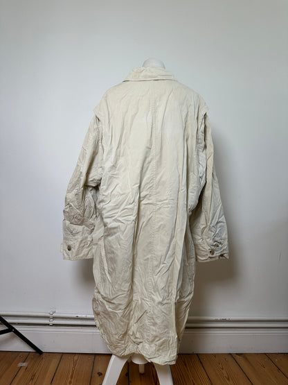 Vintage Yves Saint Laurent Men's Nylon Coat Cream L