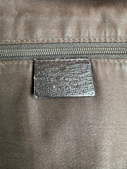Vintage Gucci GG Supreme Shoulder Bag Late 1990s Beige Brown