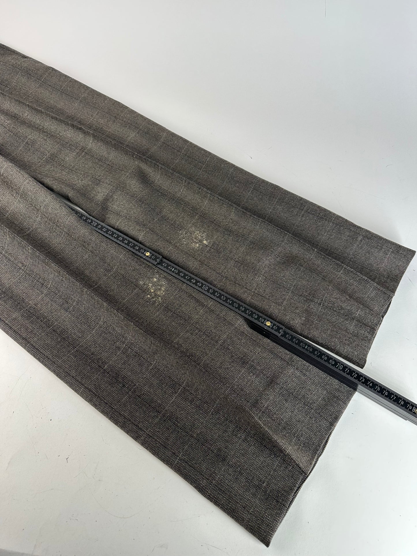 Vintage Dior Checked Wool Pants Anthracite