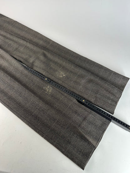 Vintage Dior Checked Wool Pants Anthracite