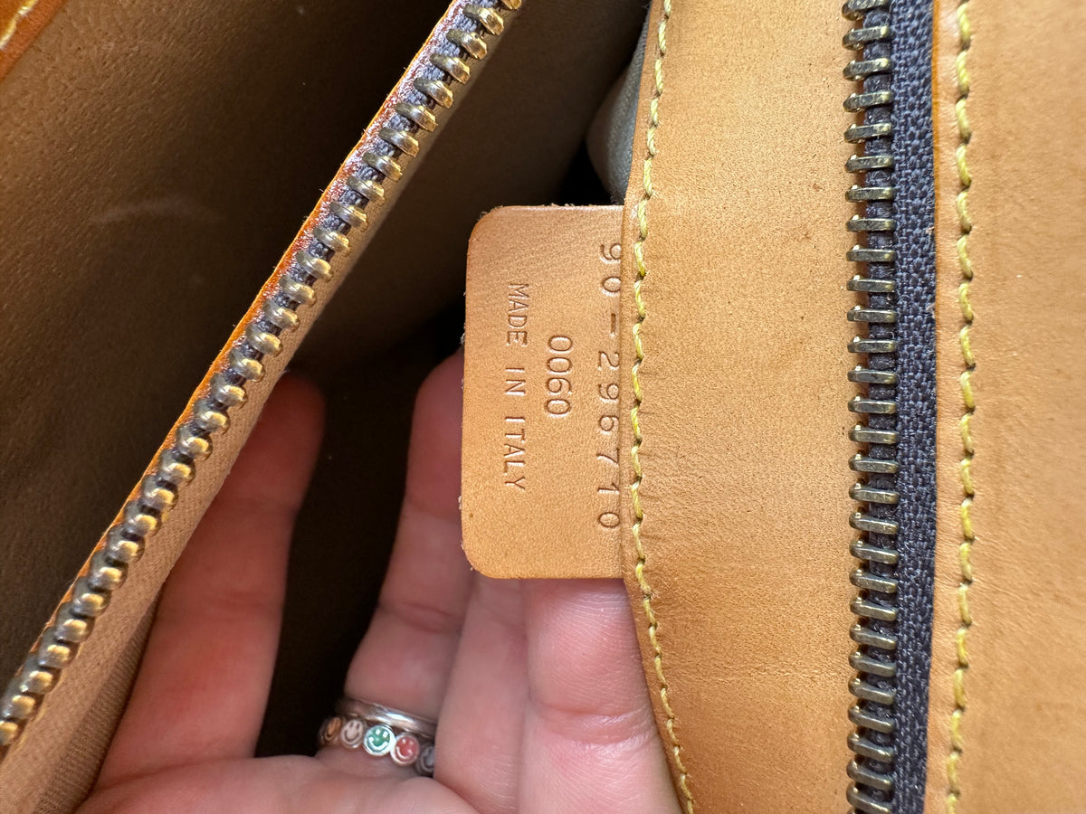 Vintage Etro Paisley Coated Canvas Briefcase Late 1990s Brown