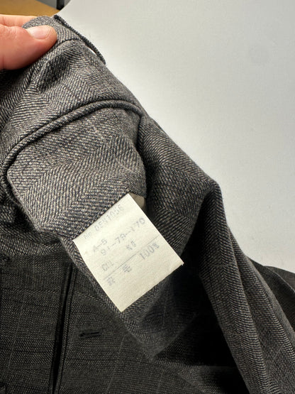 Vintage Dior Checked Wool Pants Anthracite