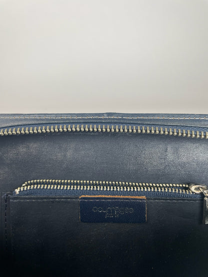 Vintage Courreges Paris Leather Bag Black