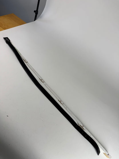 Vintage Gucci Monogram Leather Belt Black