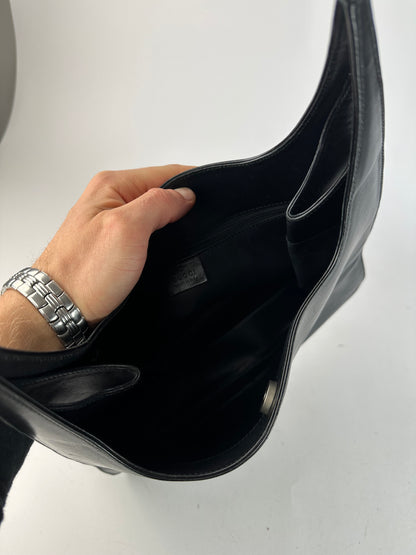 Vintage Gucci Leather Handbag Black