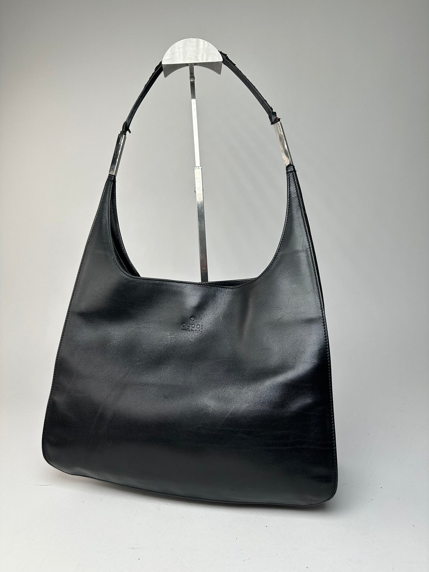 Vintage Gucci Leather Handbag Black