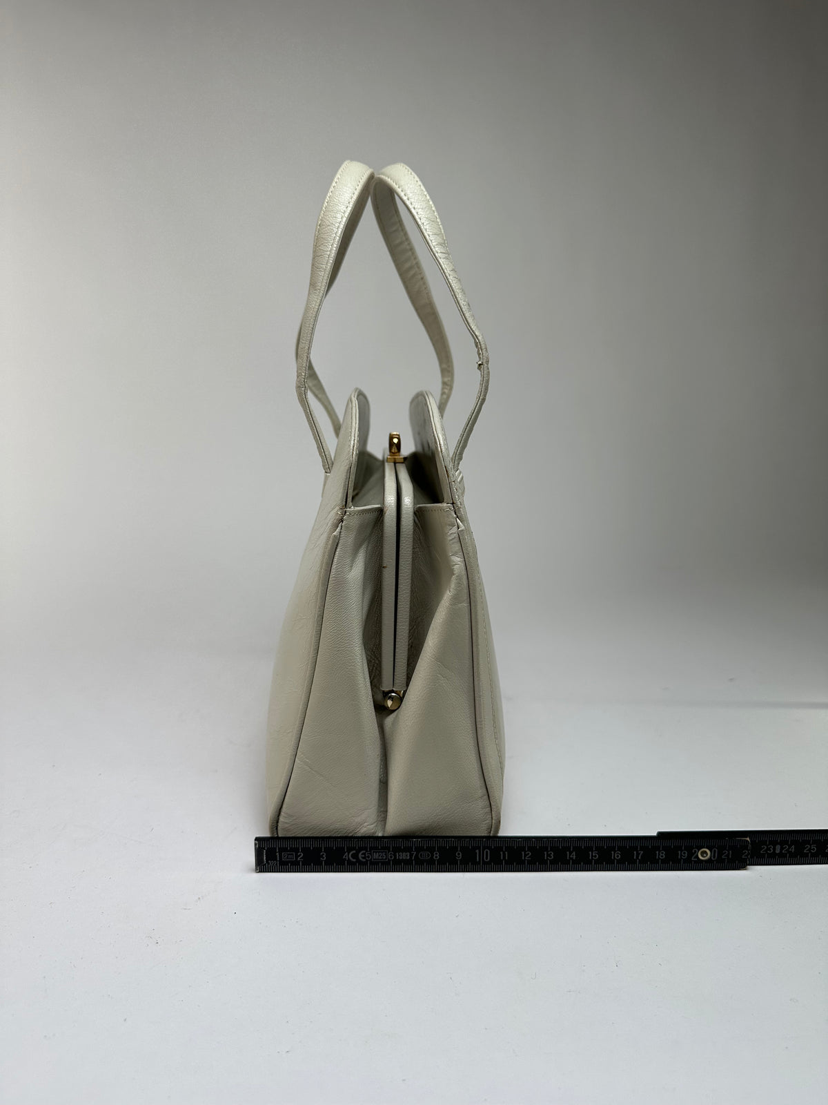 Vintage Chloé Structured Top-Handle Bag Late 1990s Light Grey