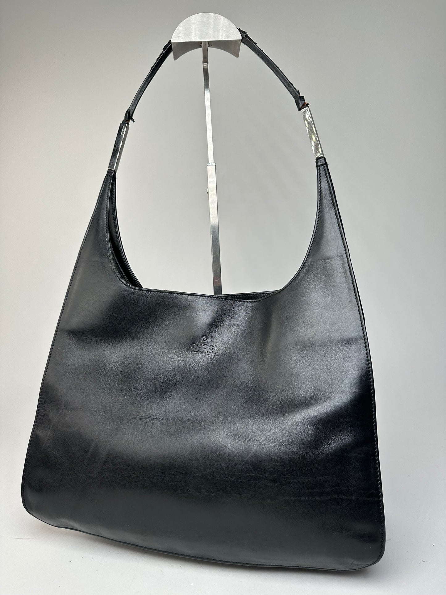 Vintage Gucci Leather Handbag Black