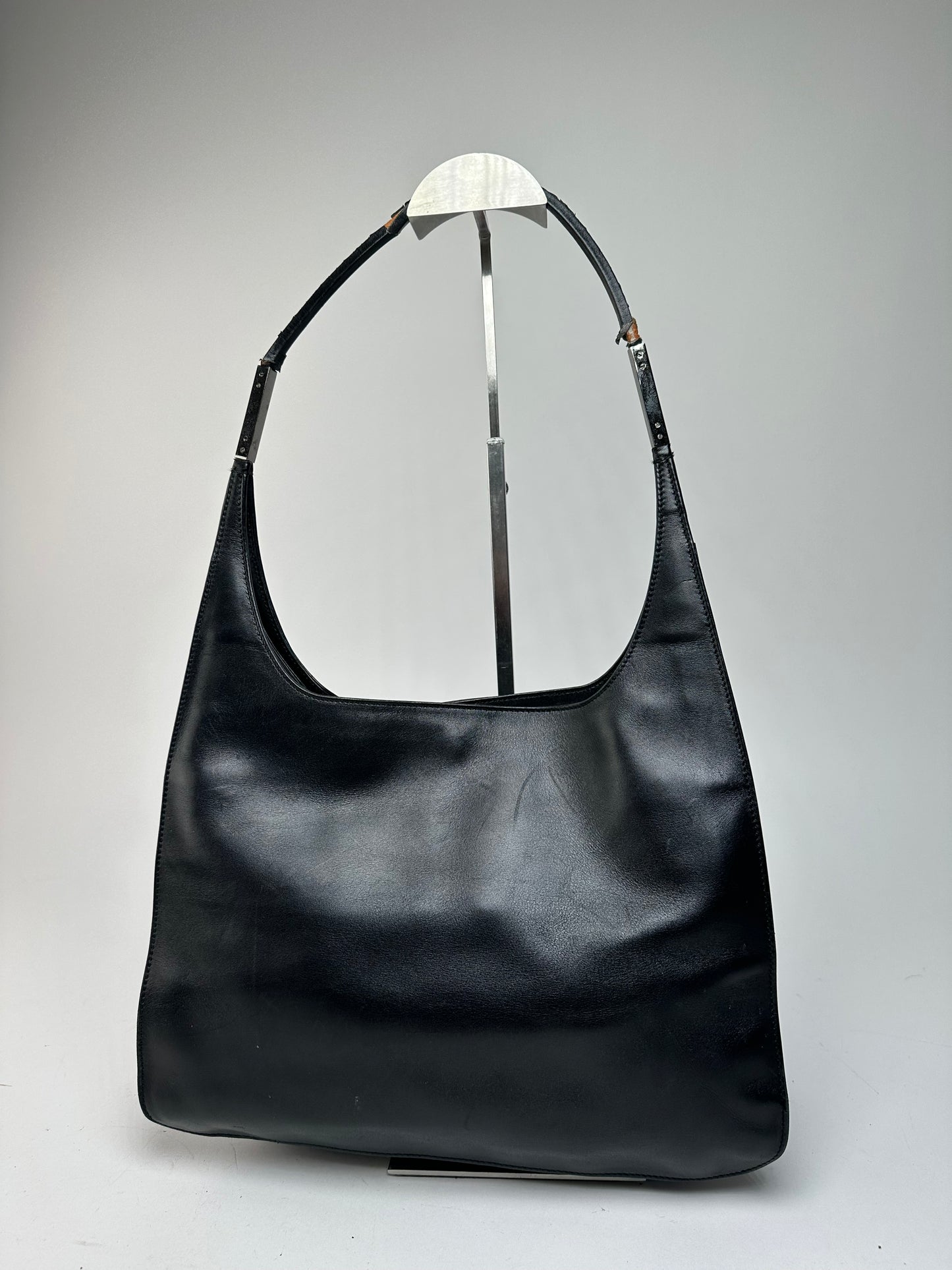 Vintage Gucci Leather Handbag Black