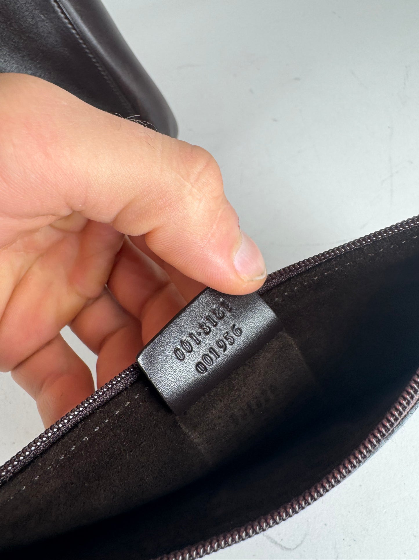 Vintage Gucci By Tom Ford Leather Tote Bag Brown