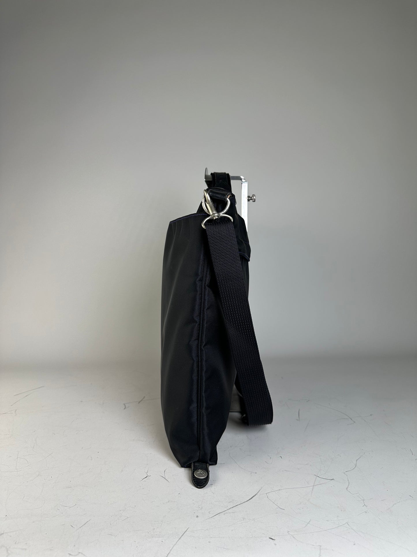 Vintage Issey Miyake Nylon Tote Bag Black Silver