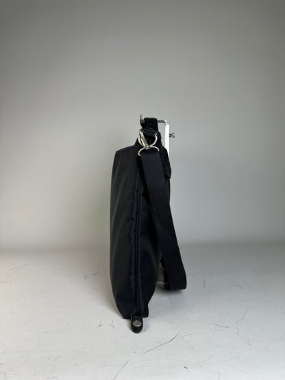 Vintage Issey Miyake Nylon Tote Bag Black Silver