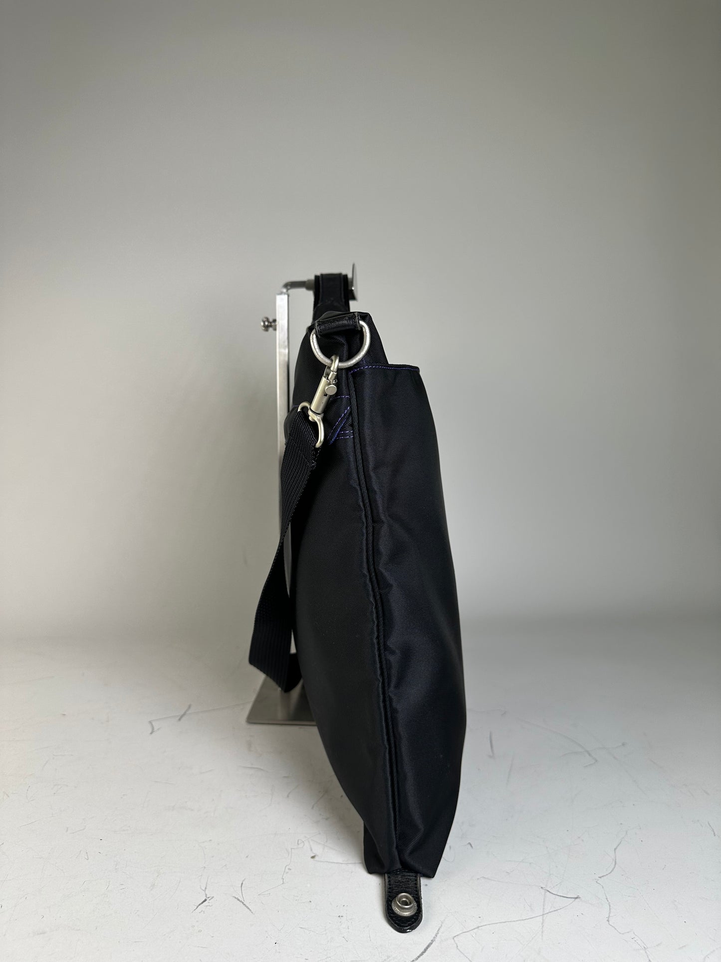 Vintage Issey Miyake Nylon Tote Bag Black Silver