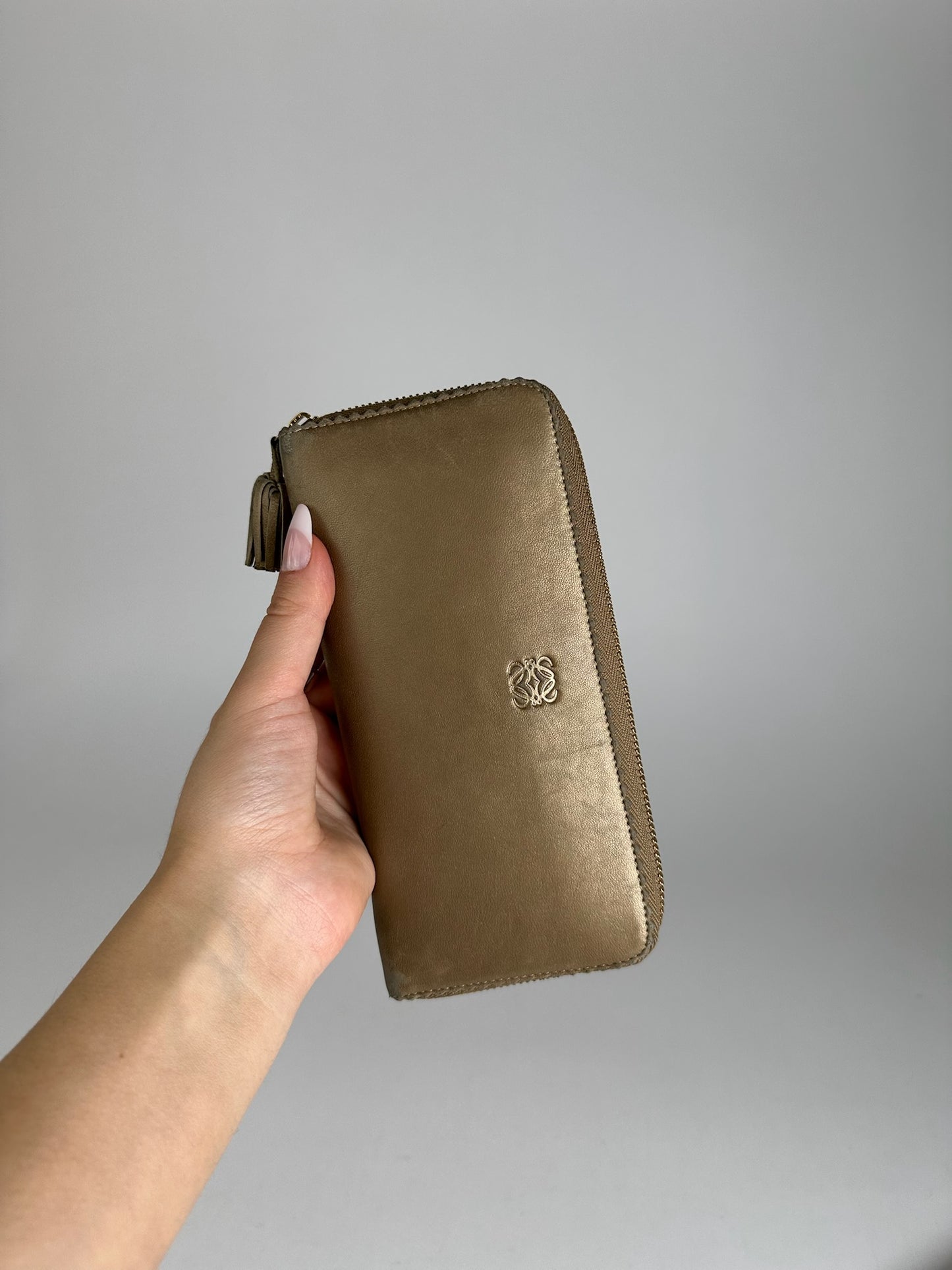 Vintage Loewe Madrid Leather Wallet gols