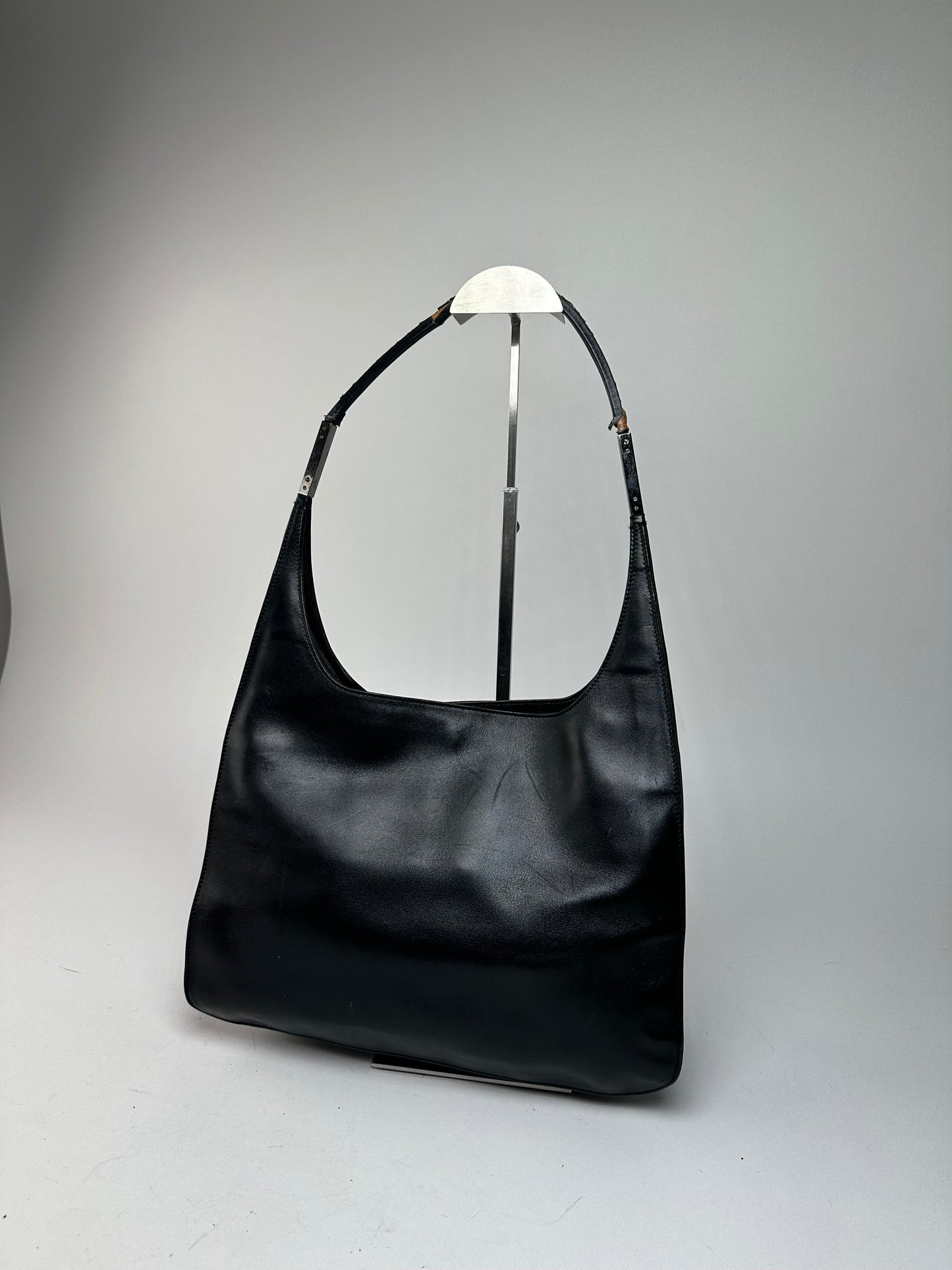 Vintage Gucci Leather Handbag Black