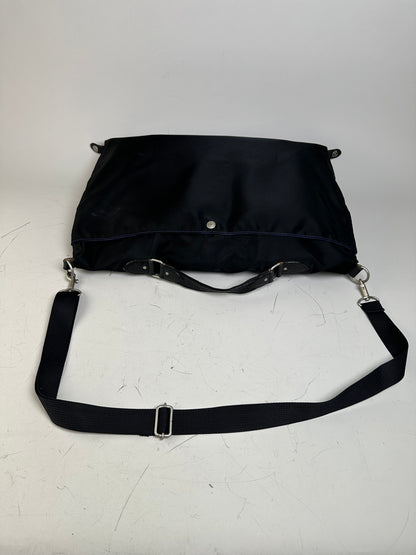 Vintage Issey Miyake Nylon Tote Bag Black Silver