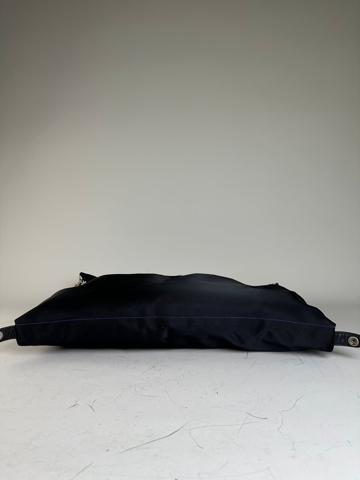 Vintage Issey Miyake Nylon Tote Bag Black Silver
