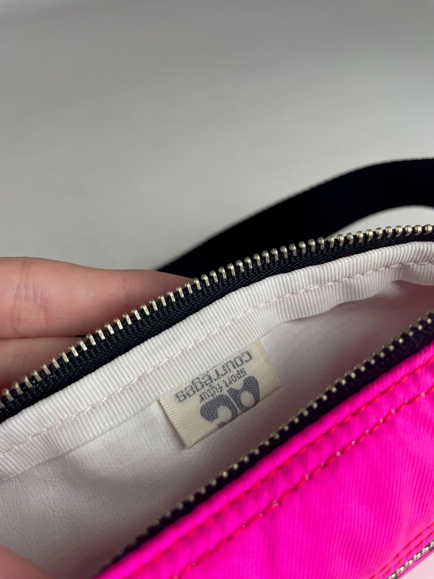 Vintage Courreges Paris Crossbody Bag / Bum Bag Pink