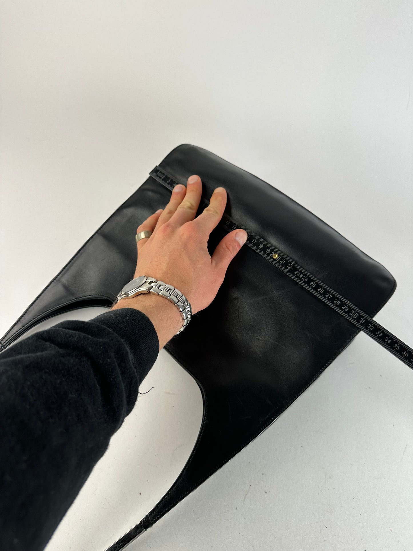 Vintage Gucci Leather Handbag Black