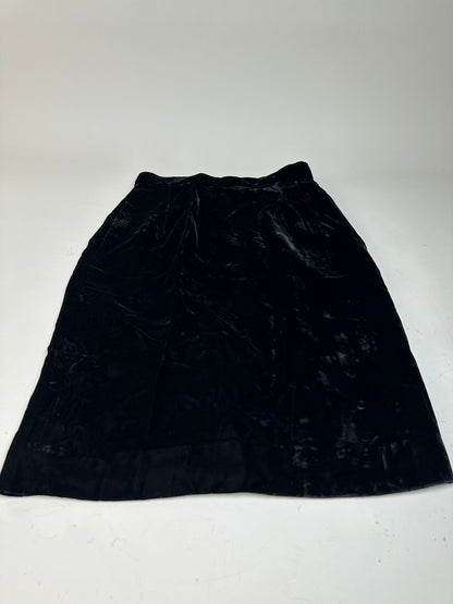 Vintage Dior Velvet Skirt Black M