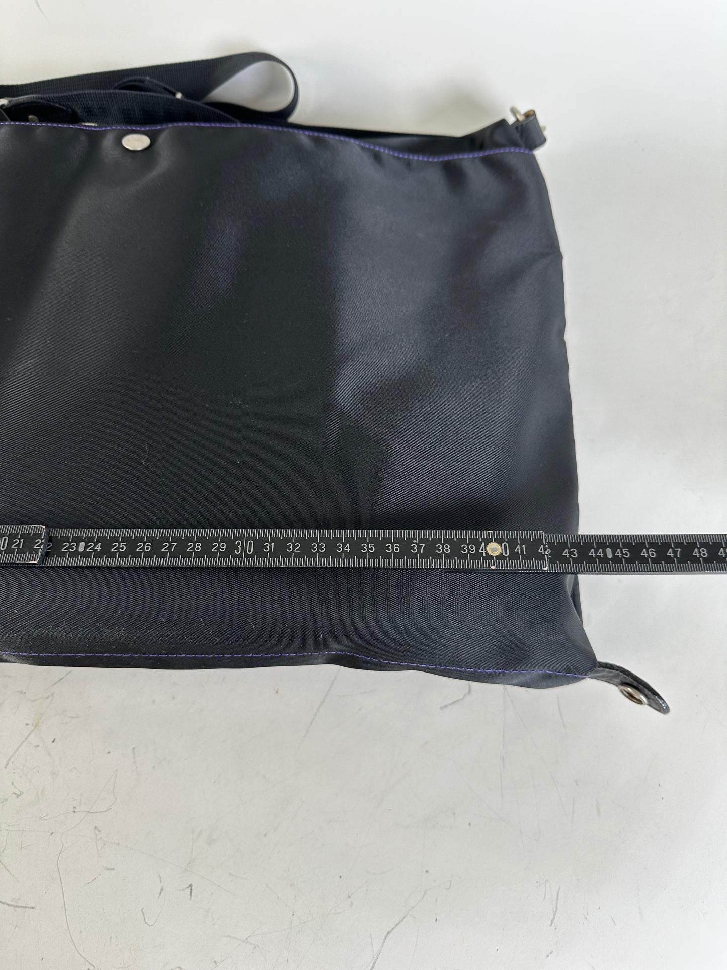 Vintage Issey Miyake Nylon Tote Bag Black Silver