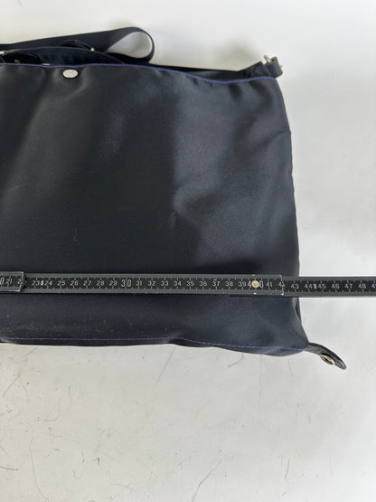 Vintage Issey Miyake Nylon Tote Bag Black Silver