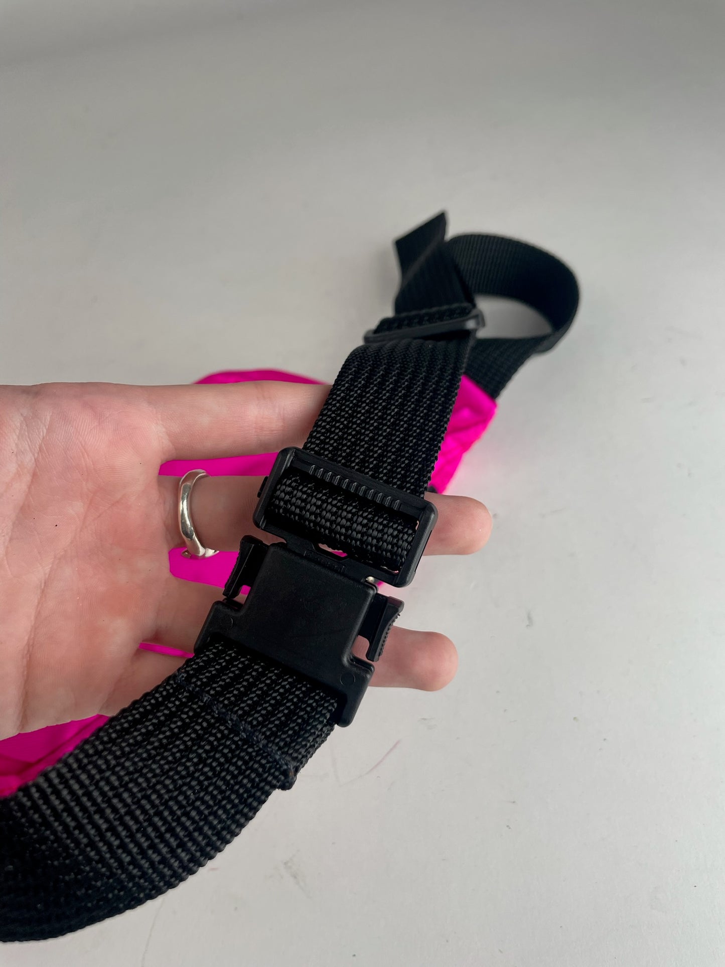 Vintage Courreges Paris Crossbody Bag / Bum Bag Pink